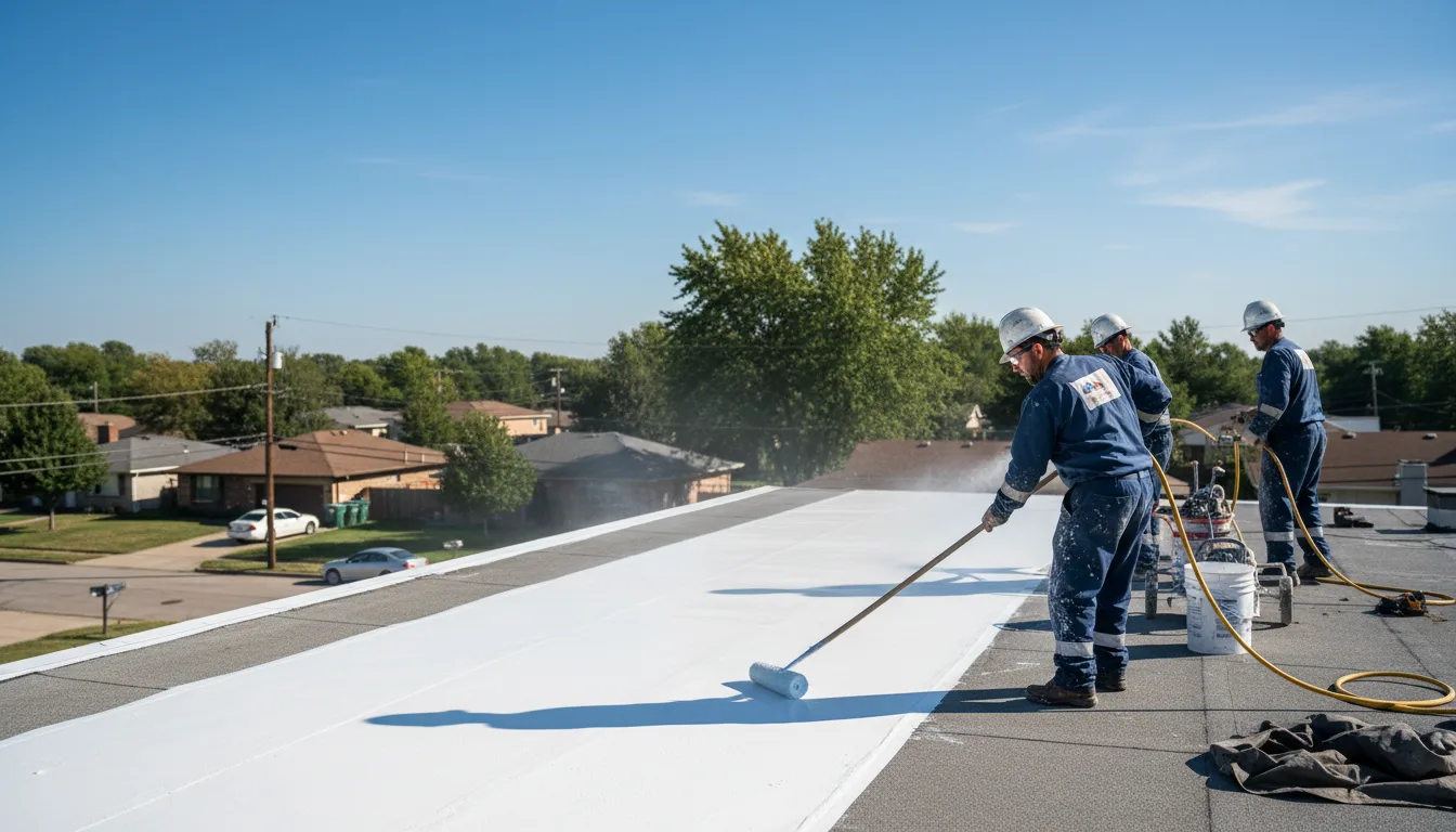Commercial roof coating in Eggleston, VA near me